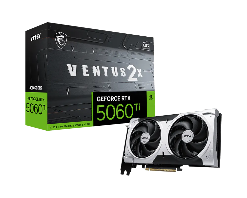 Gráfica NVIDIA MSI GeForce RTX 5060 Ti